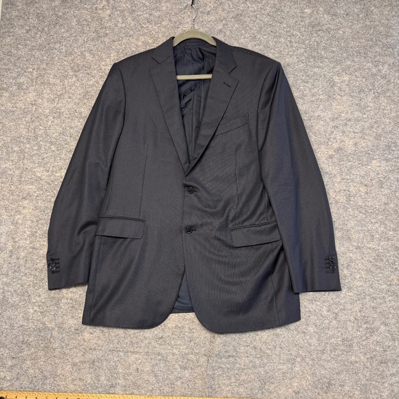 Ermenegildo Zegna for Harry Rosen Academia Navy Wool Blazer Sport Coat 54L - Picture 2 of 13